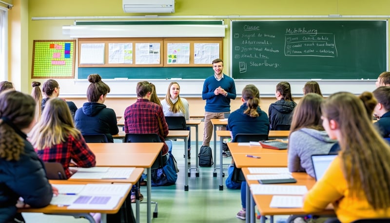 Clases de alemán en Academia Muehlburg para trabajar en Alemania